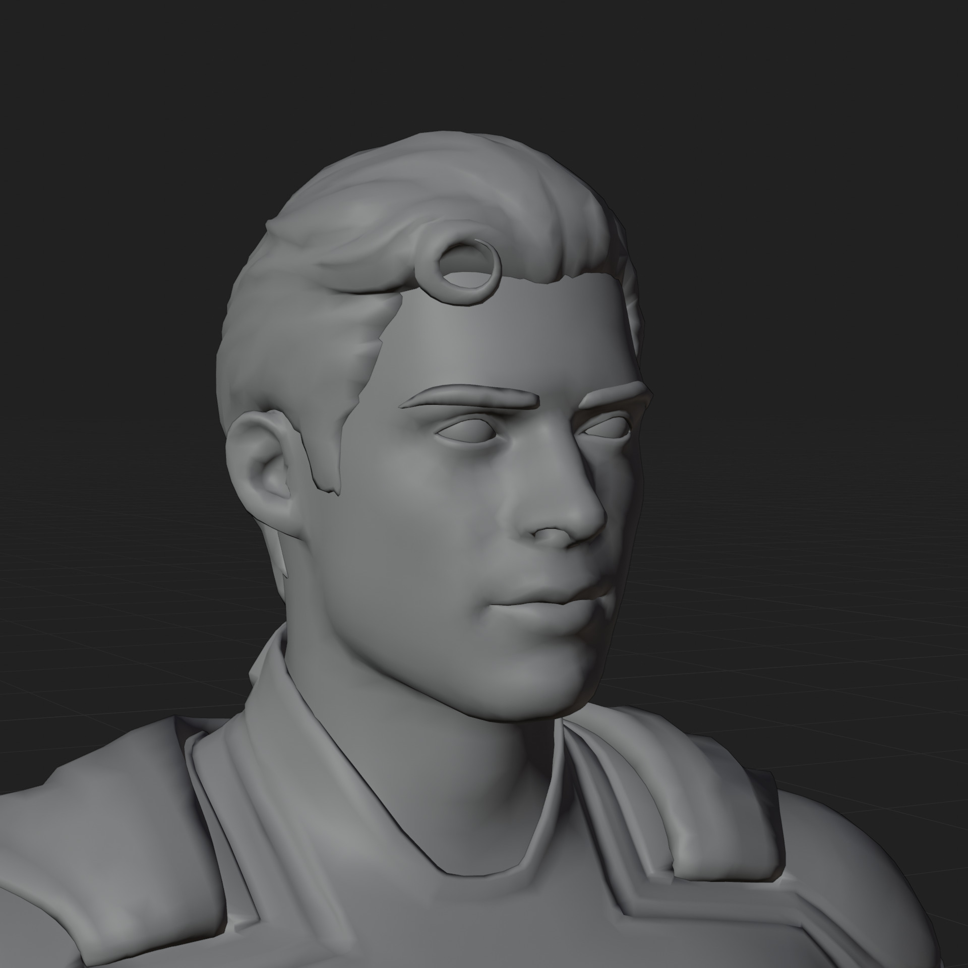 Superman 3D Model Corenswet Fortnite Rigged PBR Blender FBX Low-poly 3D model_8