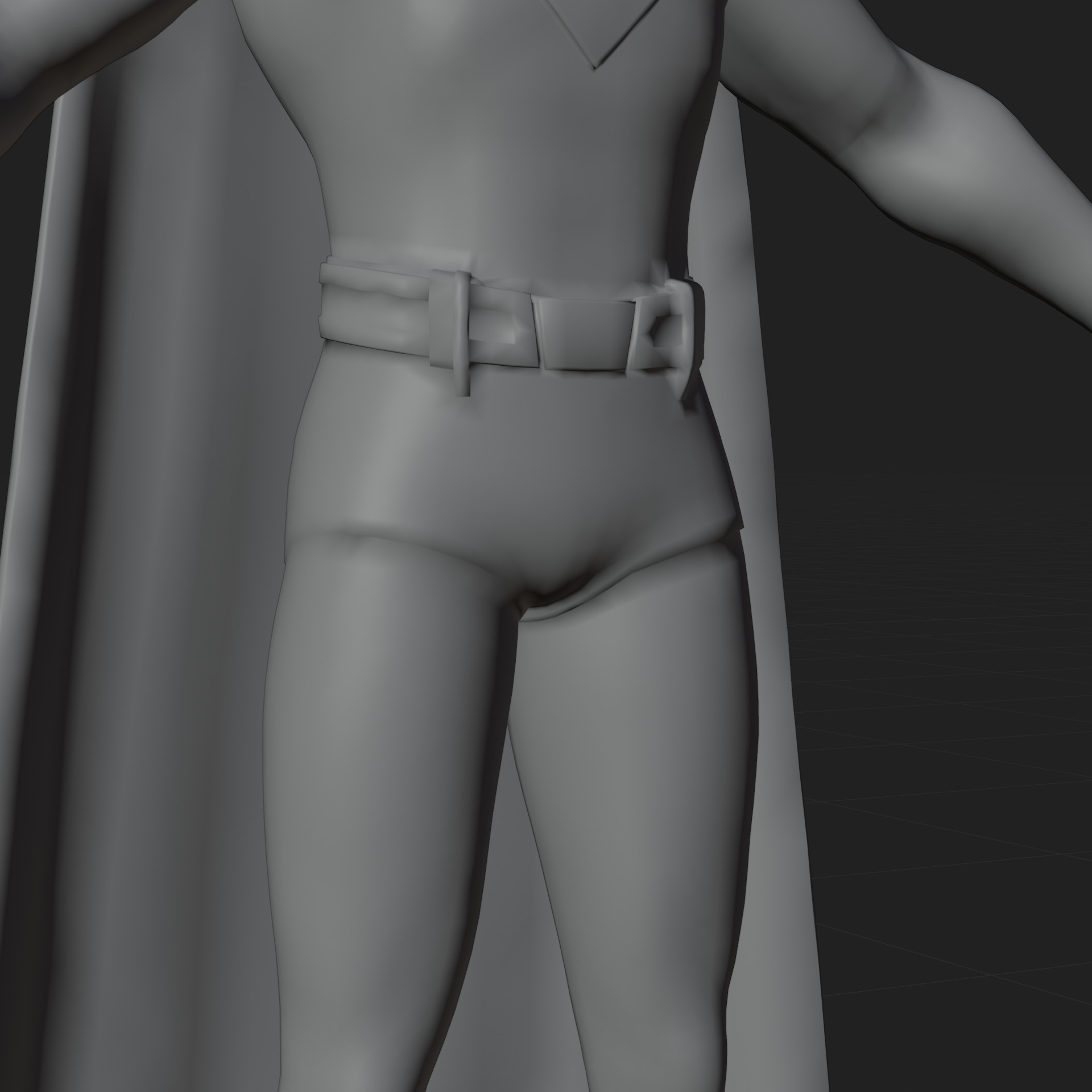 Superman 3D Model Corenswet Fortnite Rigged PBR Blender FBX Low-poly 3D model_10