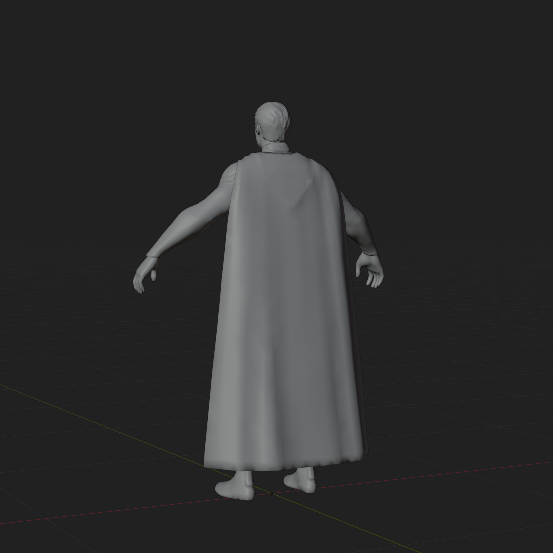 Superman 3D Model Corenswet Fortnite Rigged PBR Blender FBX Low-poly 3D model_7