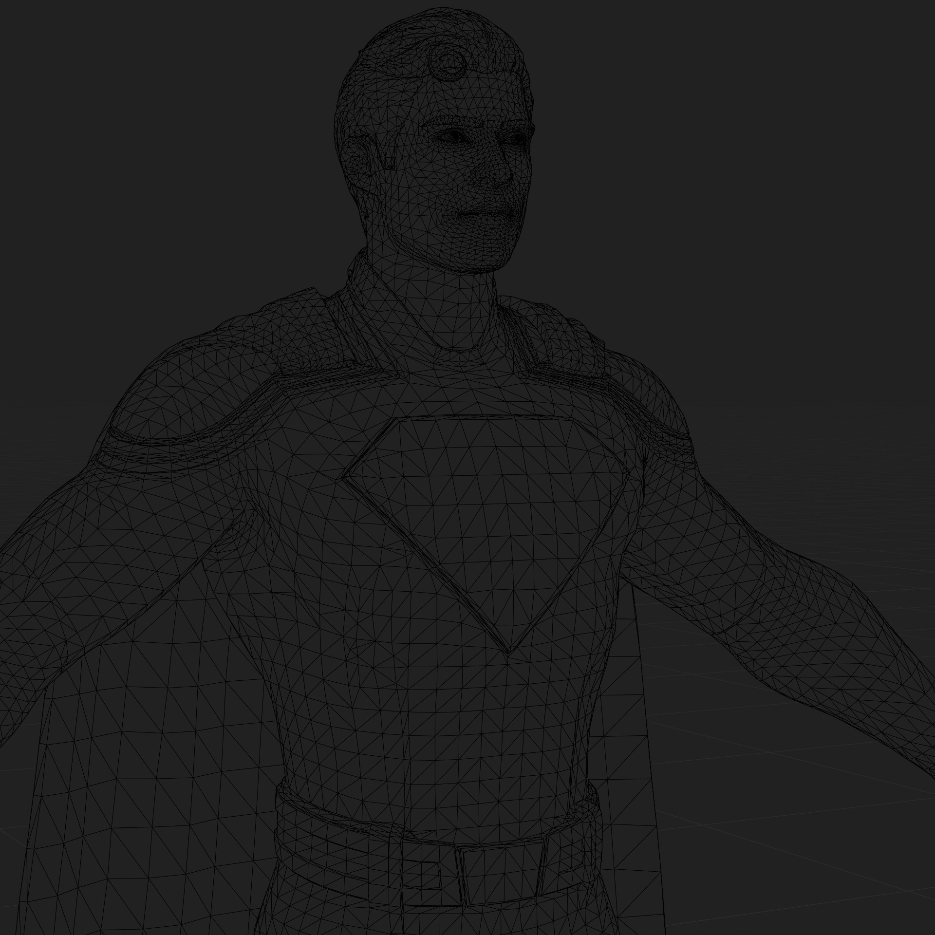 Superman 3D Model Corenswet Fortnite Rigged PBR Blender FBX Low-poly 3D model_15