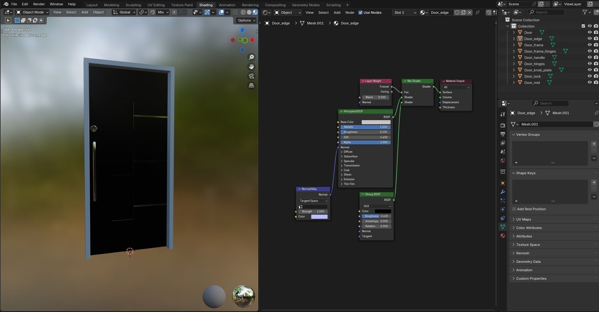 Door Design CG54 3D model_17