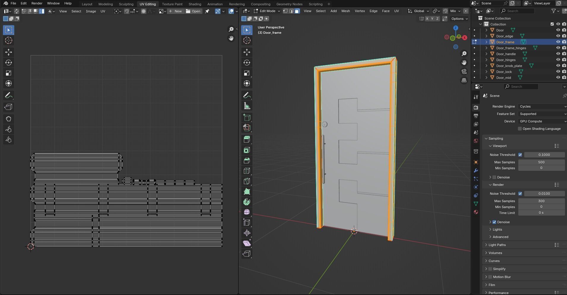 Door Design CG54 3D model_14