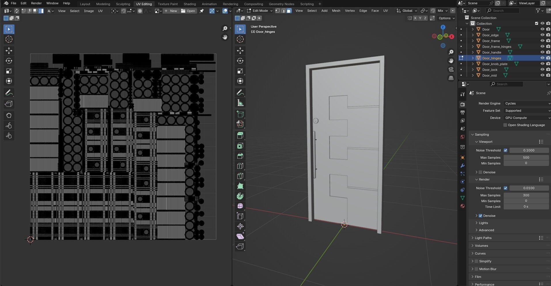 Door Design CG54 3D model_15