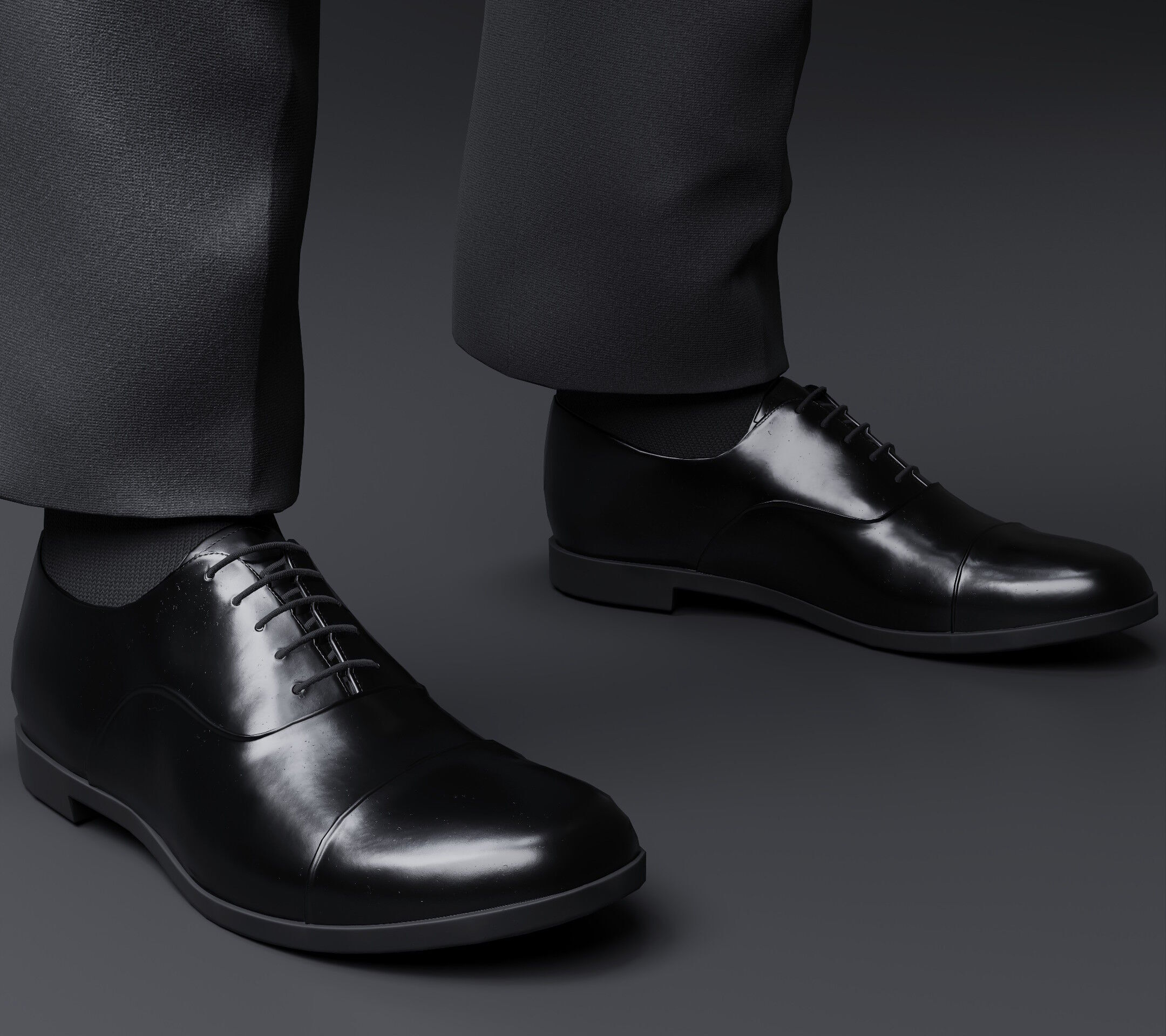 Two and Three-Piece Suit Rigged Low-poly 3D model_4