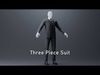 Two and Three-Piece Suit Rigged Low-poly 3D model_1
