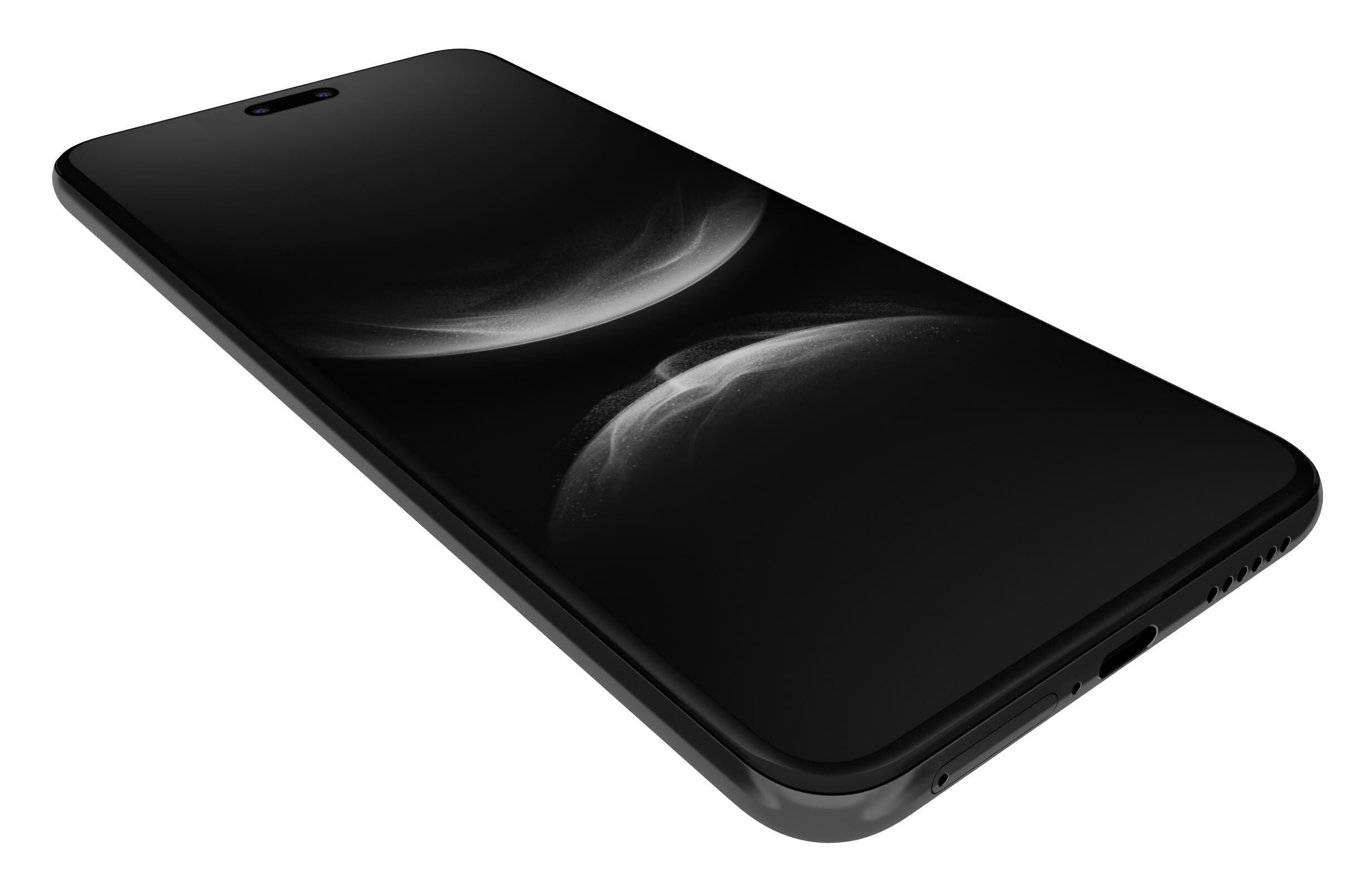 Huawei nova 14 Pro Feather Sand Black 3D model_12