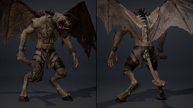 Dreadfang Spicky Brutal Low-poly 3D model