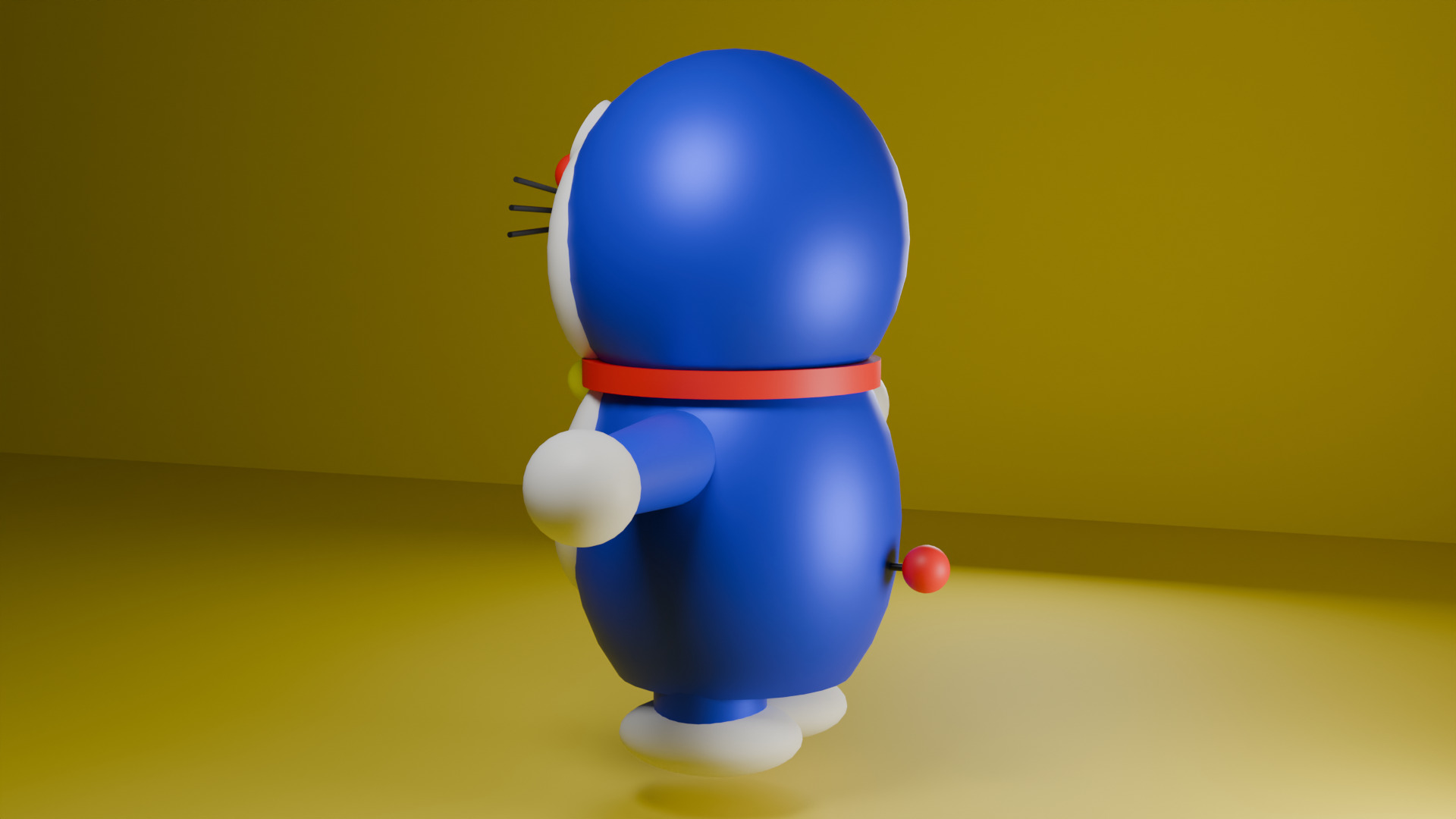 Doraemon 3d model Low-poly 3D model_2