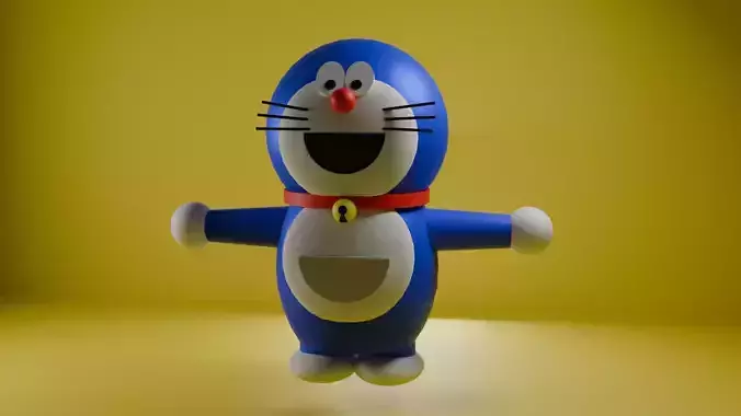 Doraemon 3d model Low-poly 3D model Doraemon 3d model Low-poly 3D model