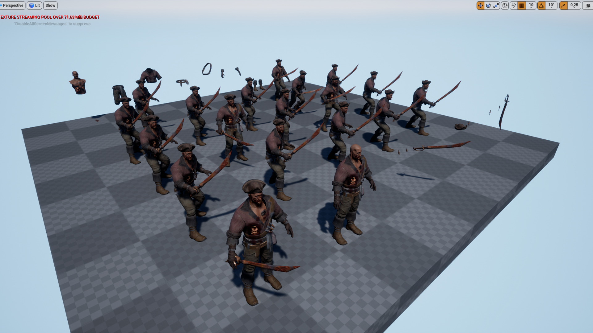 PIRATE UNDEAD 5 Low-poly 3D model_14