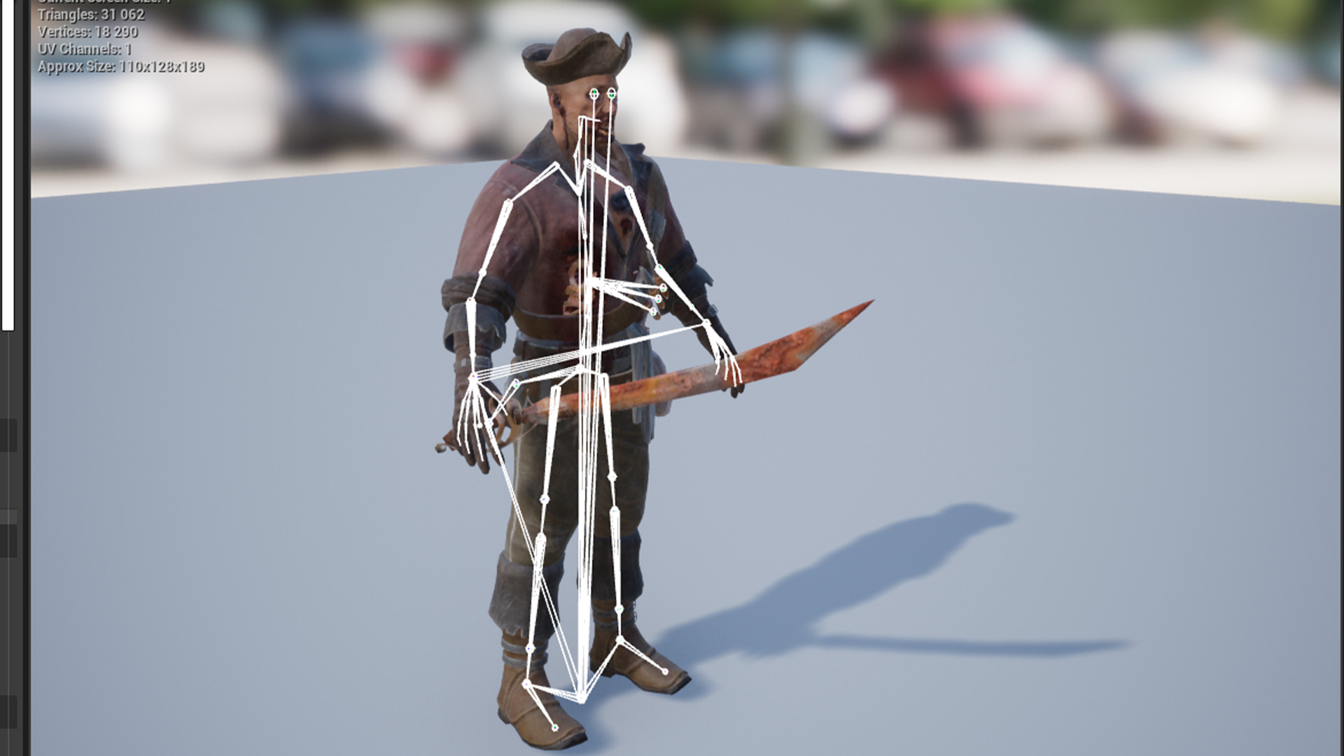 PIRATE UNDEAD 5 Low-poly 3D model_19