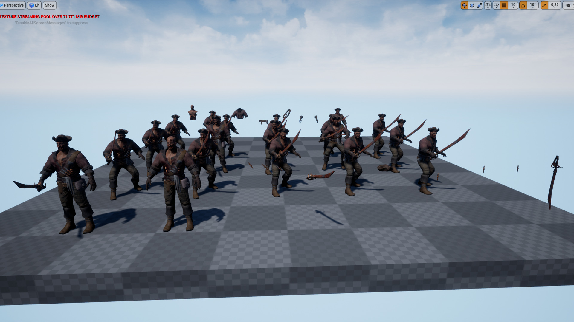 PIRATE UNDEAD 5 Low-poly 3D model_16