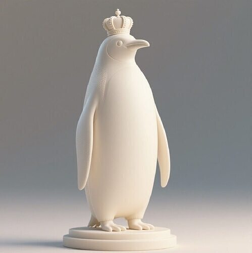581   Royal  Penguin     Full Body    3D Model 3D print model