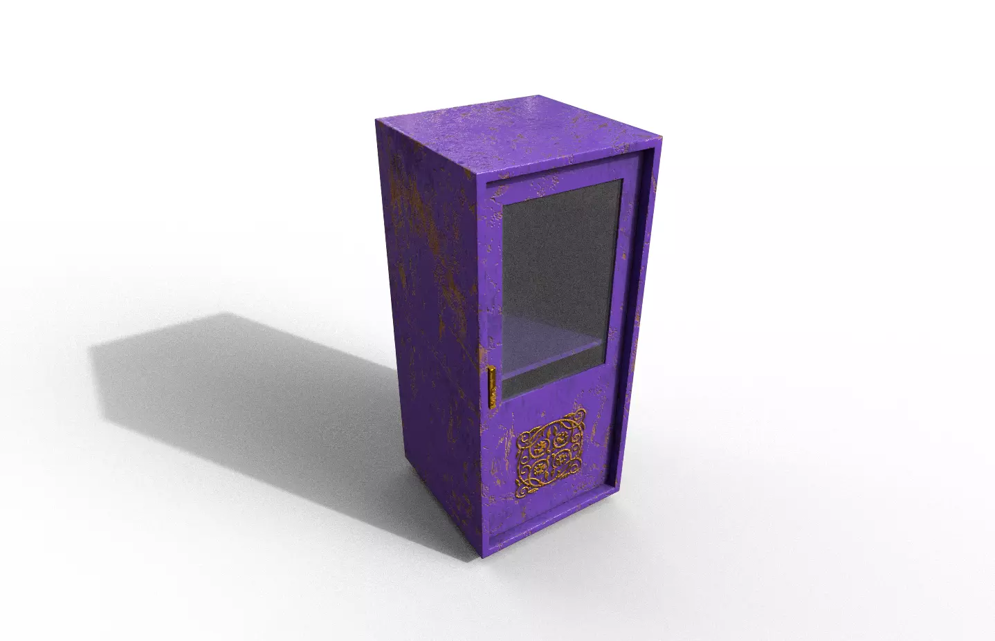 Old Modern Furniture 3D Model Terror Low-poly 3D model_0