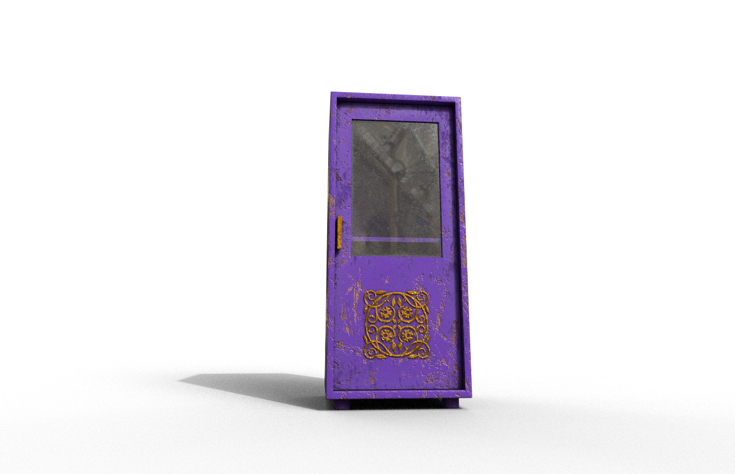 Old Modern Furniture 3D Model Terror Low-poly 3D model_1