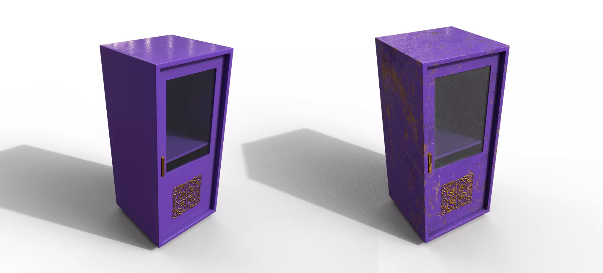 Pack 2 Modern Furniture 3D Model Low-poly 3D model_0