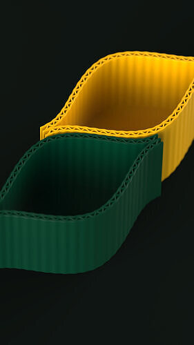 cardboard pot 3D print model