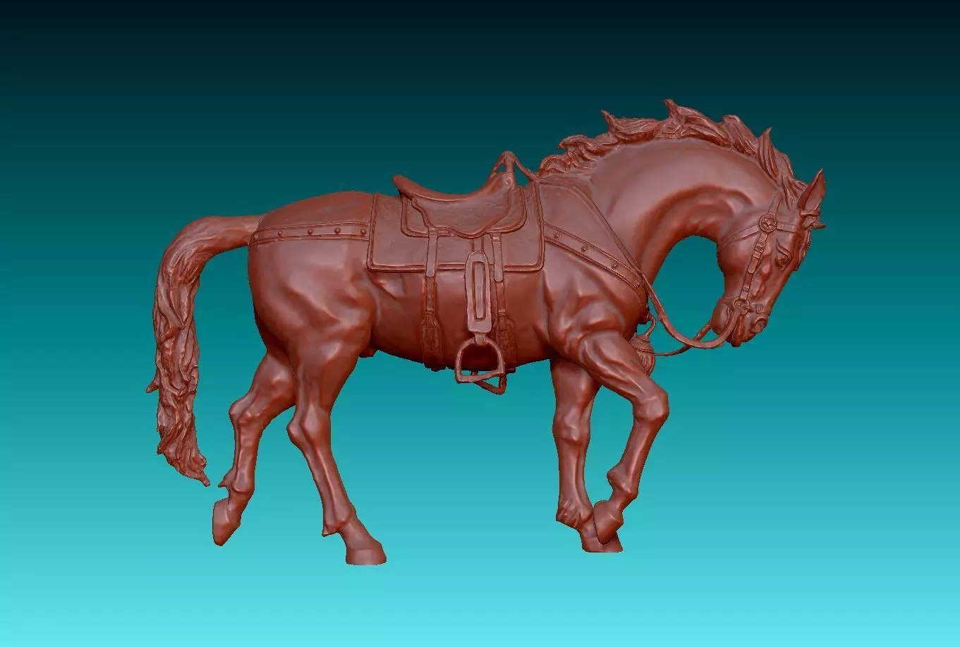 Horse 3D print model