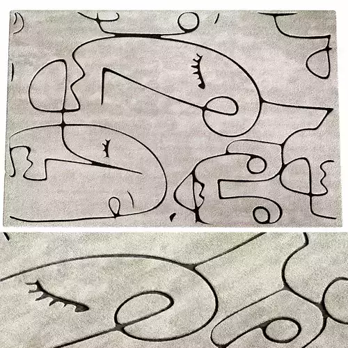 Modern Minimalist Living Room Rug 20