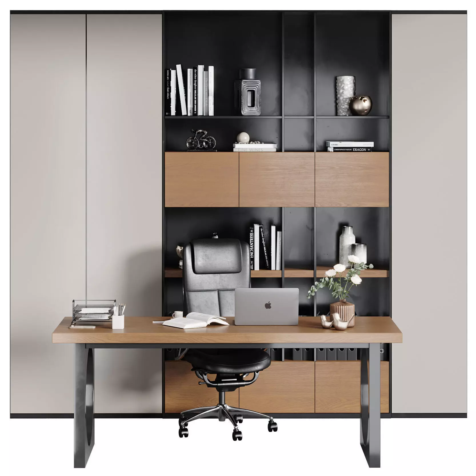 Boss Desk - Office Furniture 28 3D model