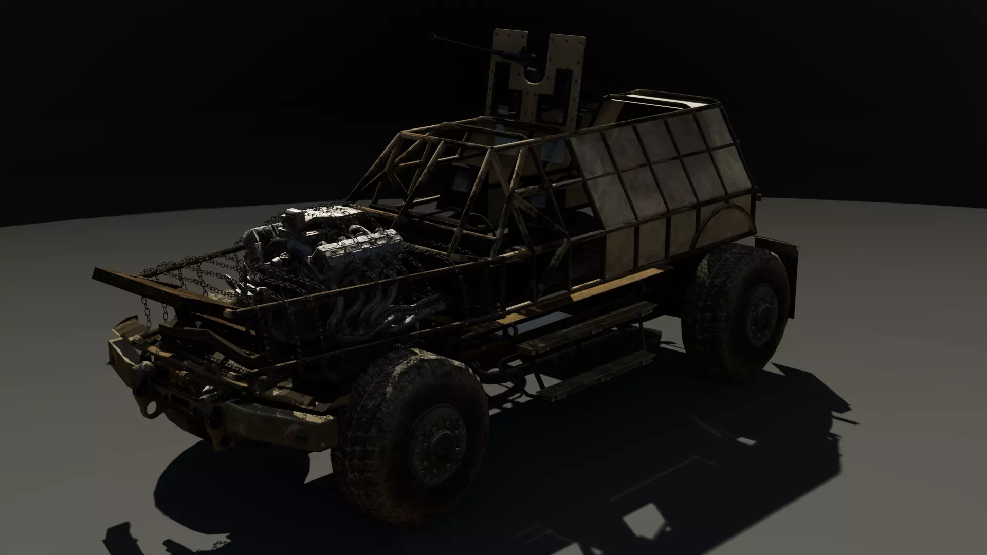 Sci fi vehicle 2 3D model_0