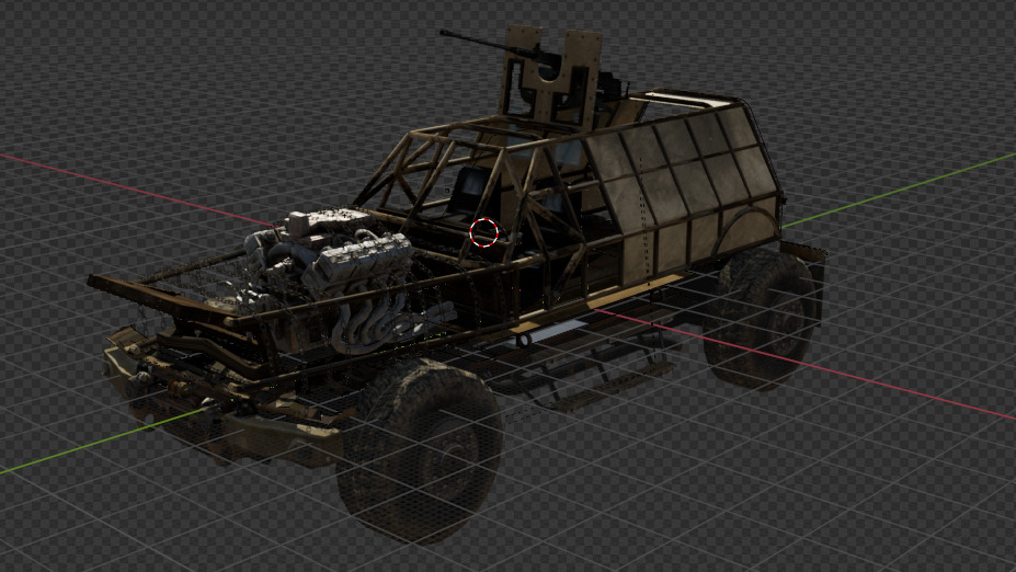 Sci fi vehicle 2 3D model_2