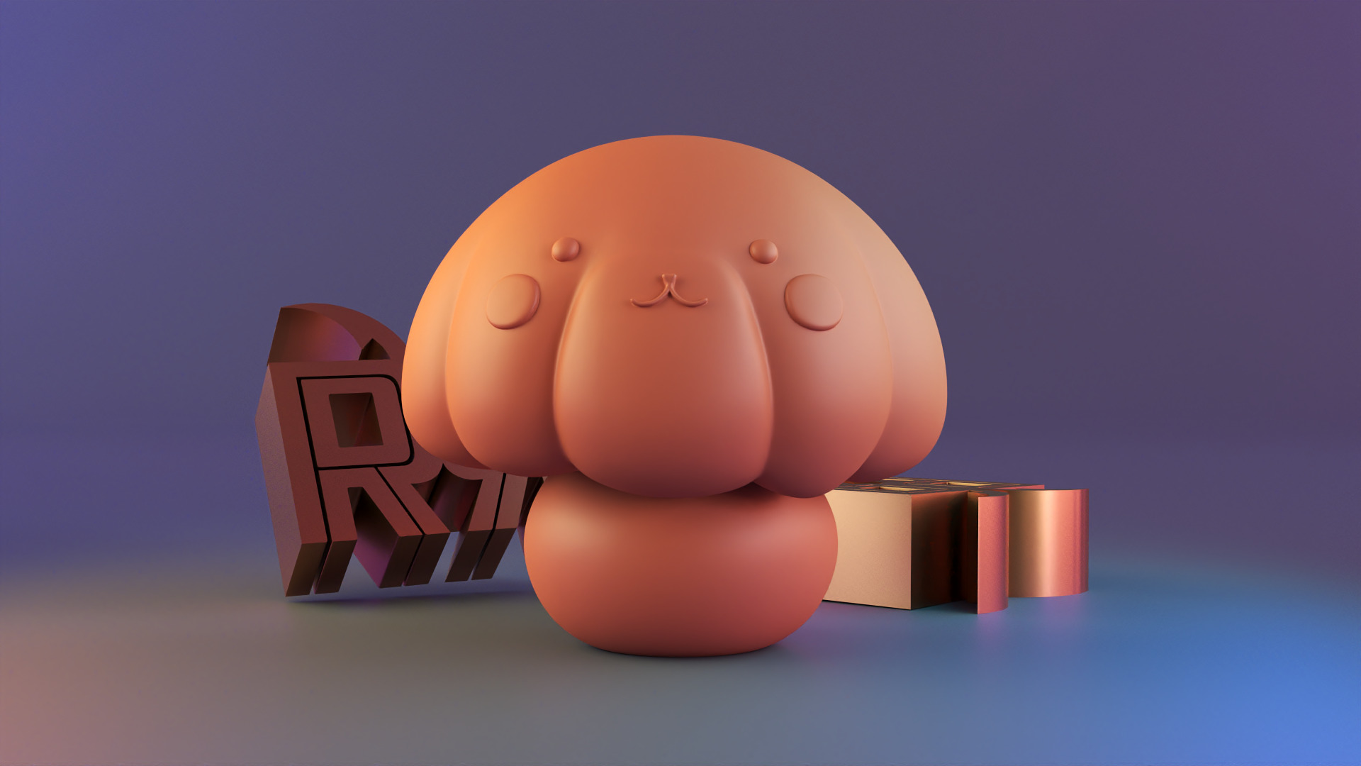 Cute Mushroom Candle Mold 3D print model_6