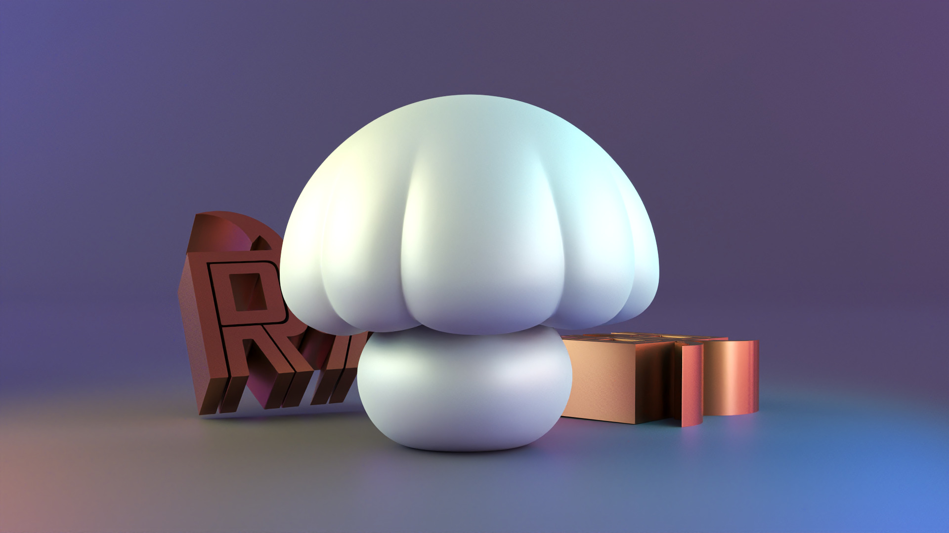 Cute Mushroom Candle Mold 3D print model_7