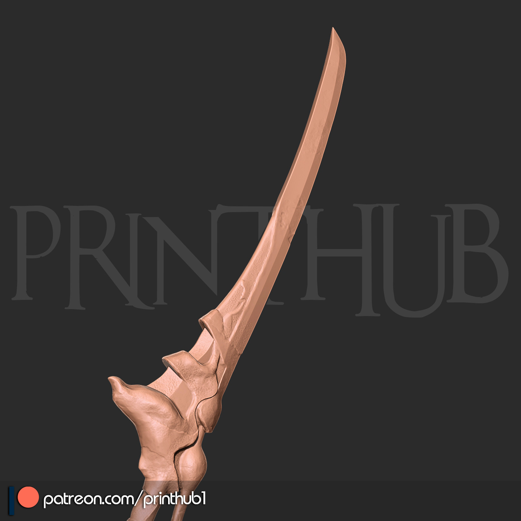 Raizan Sword Level 2  Onimusha Fan Art  Cosplay STL File 3D print model_1