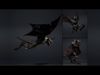 Dread Mage Wing1 Low-poly 3D model_2