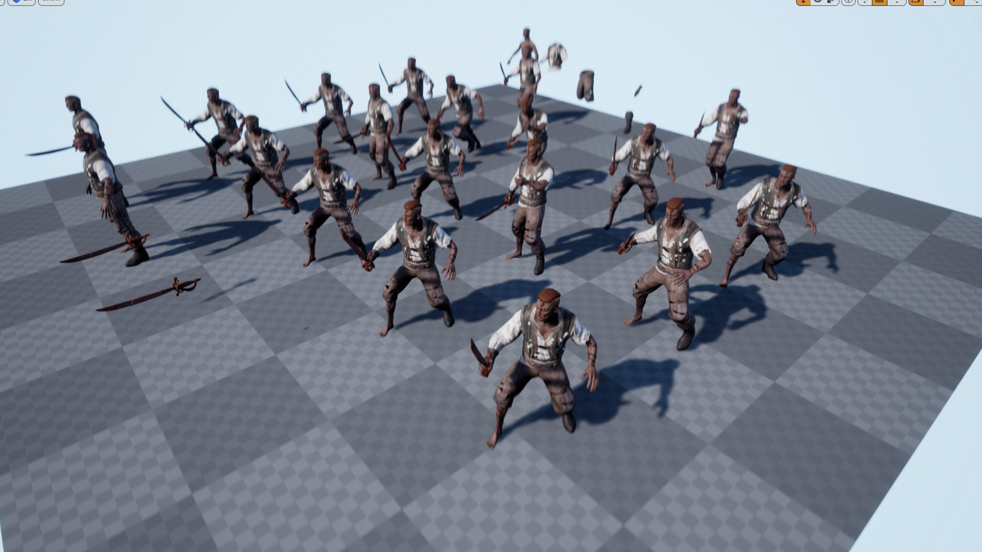 PIRATE UNDEAD 6 Low-poly 3D model_20