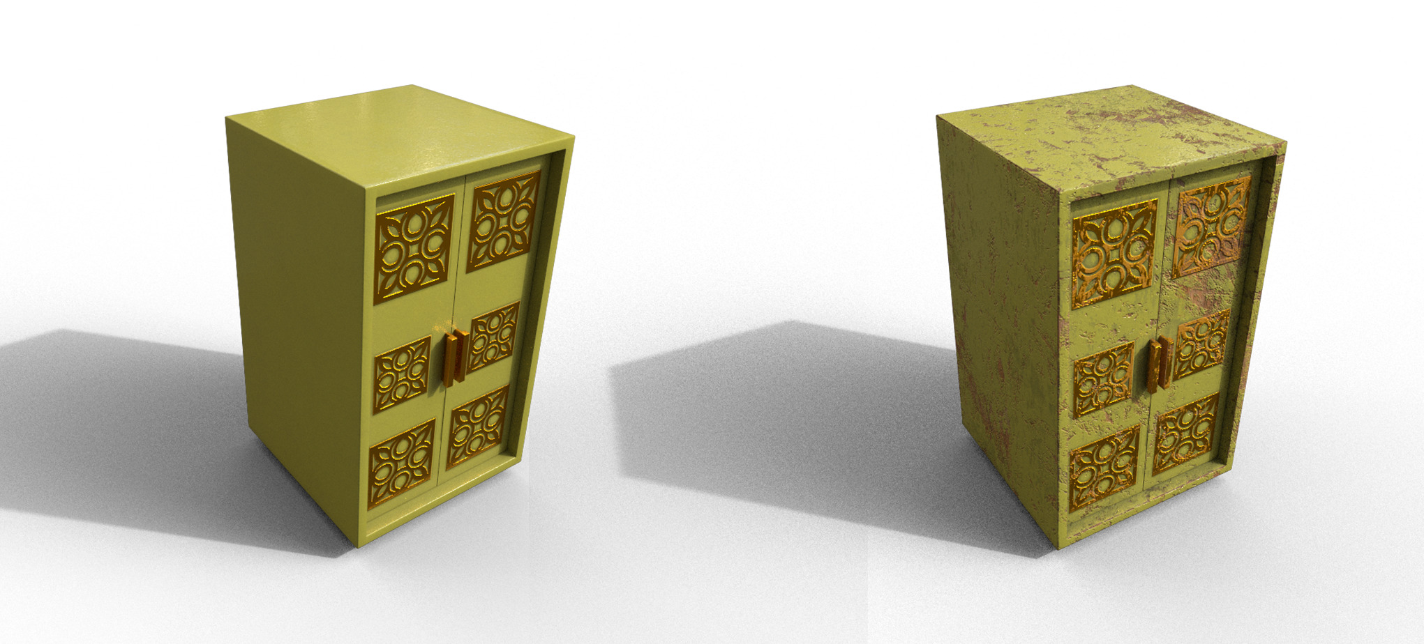 Pack 2 Sets Modern Furniture 3D Model Low-poly 3D model_23