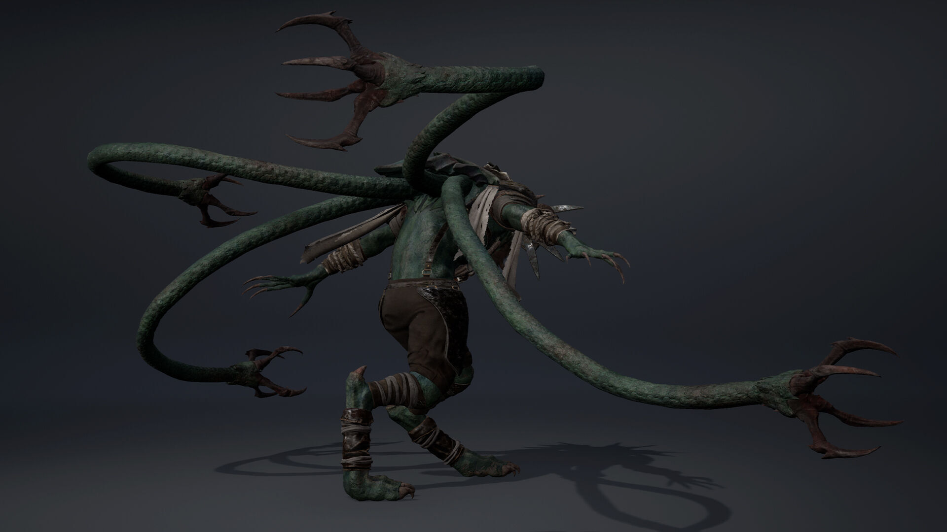 Dread Mage Tentacle Low-poly 3D model_17