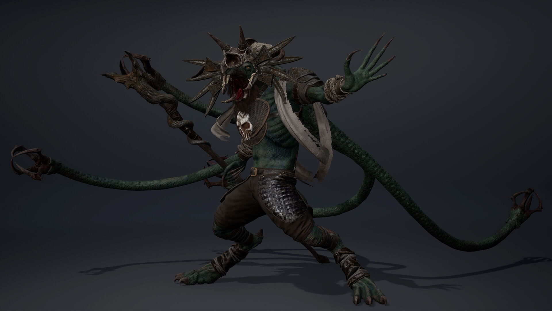 Dread Mage Tentacle Low-poly 3D model_11