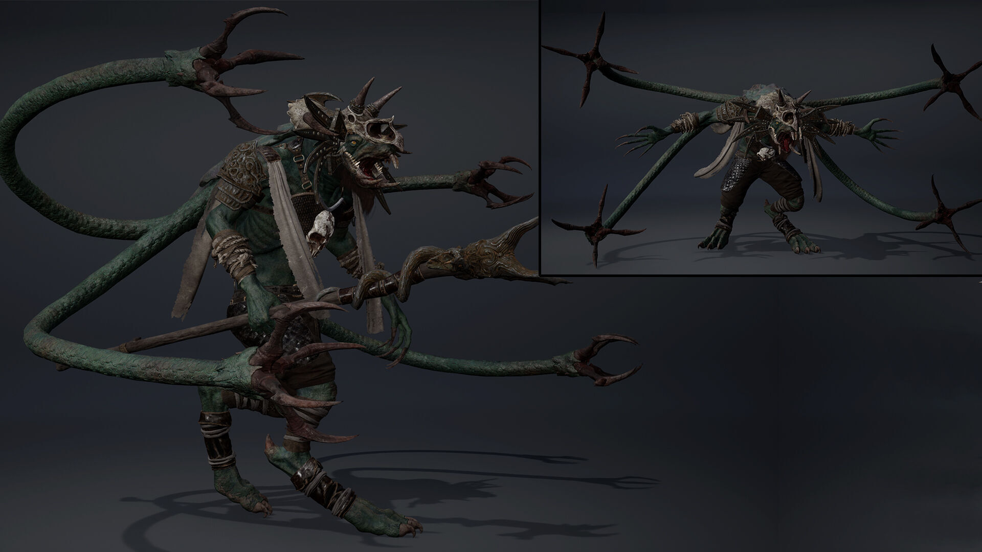 Dread Mage Tentacle Low-poly 3D model_22