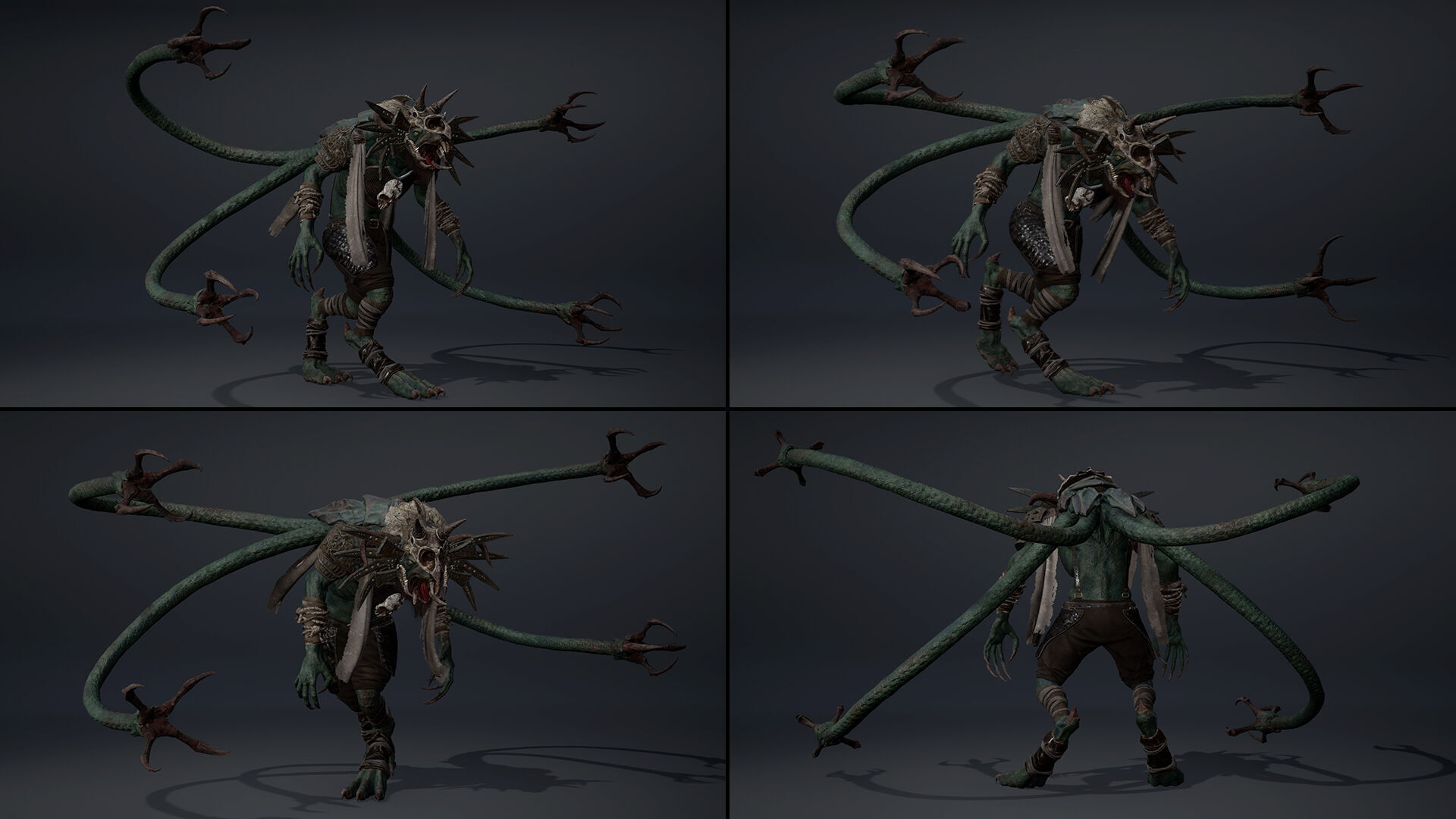 Dread Mage Tentacle Low-poly 3D model_21
