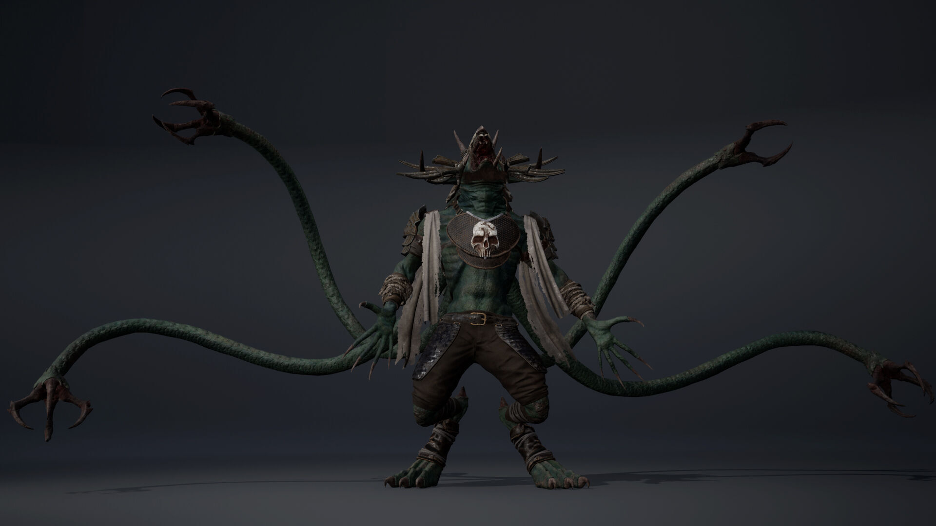 Dread Mage Tentacle Low-poly 3D model_18