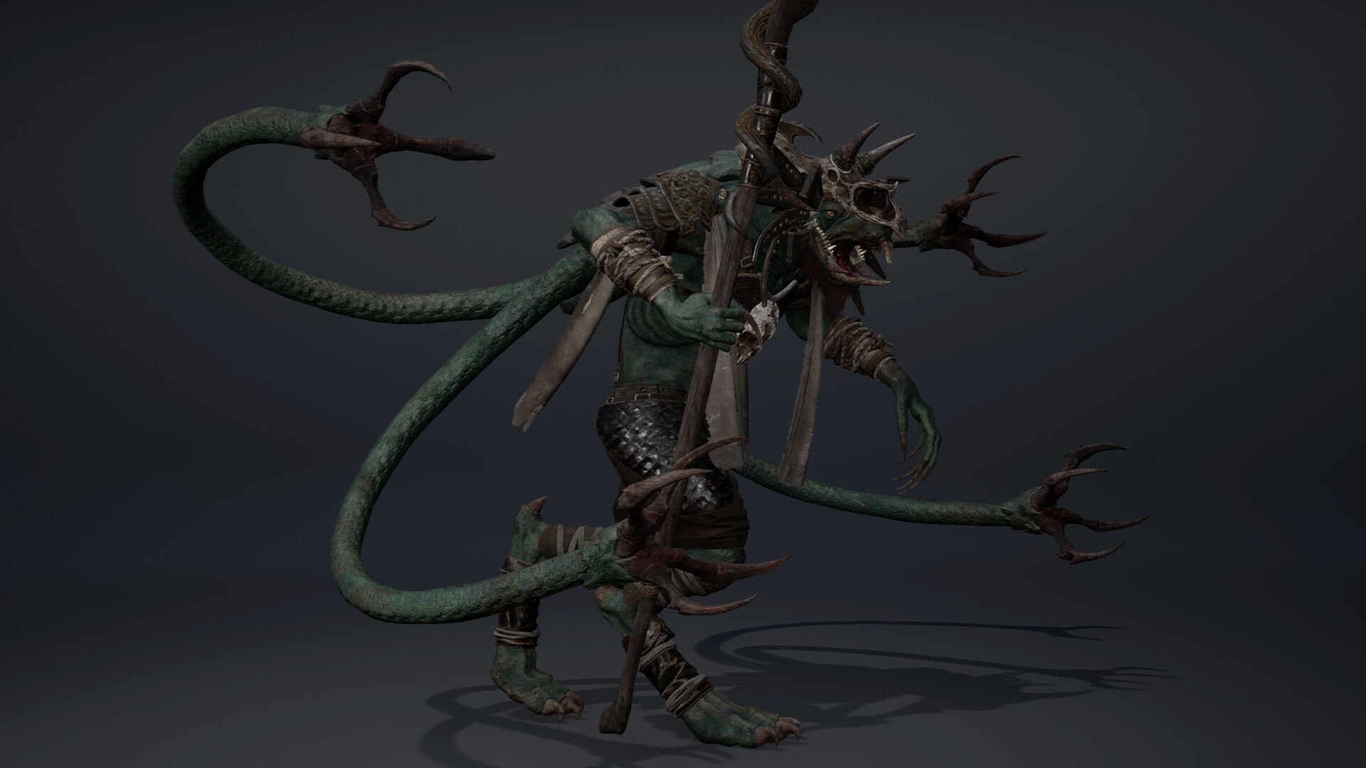 Dread Mage Tentacle Low-poly 3D model_20