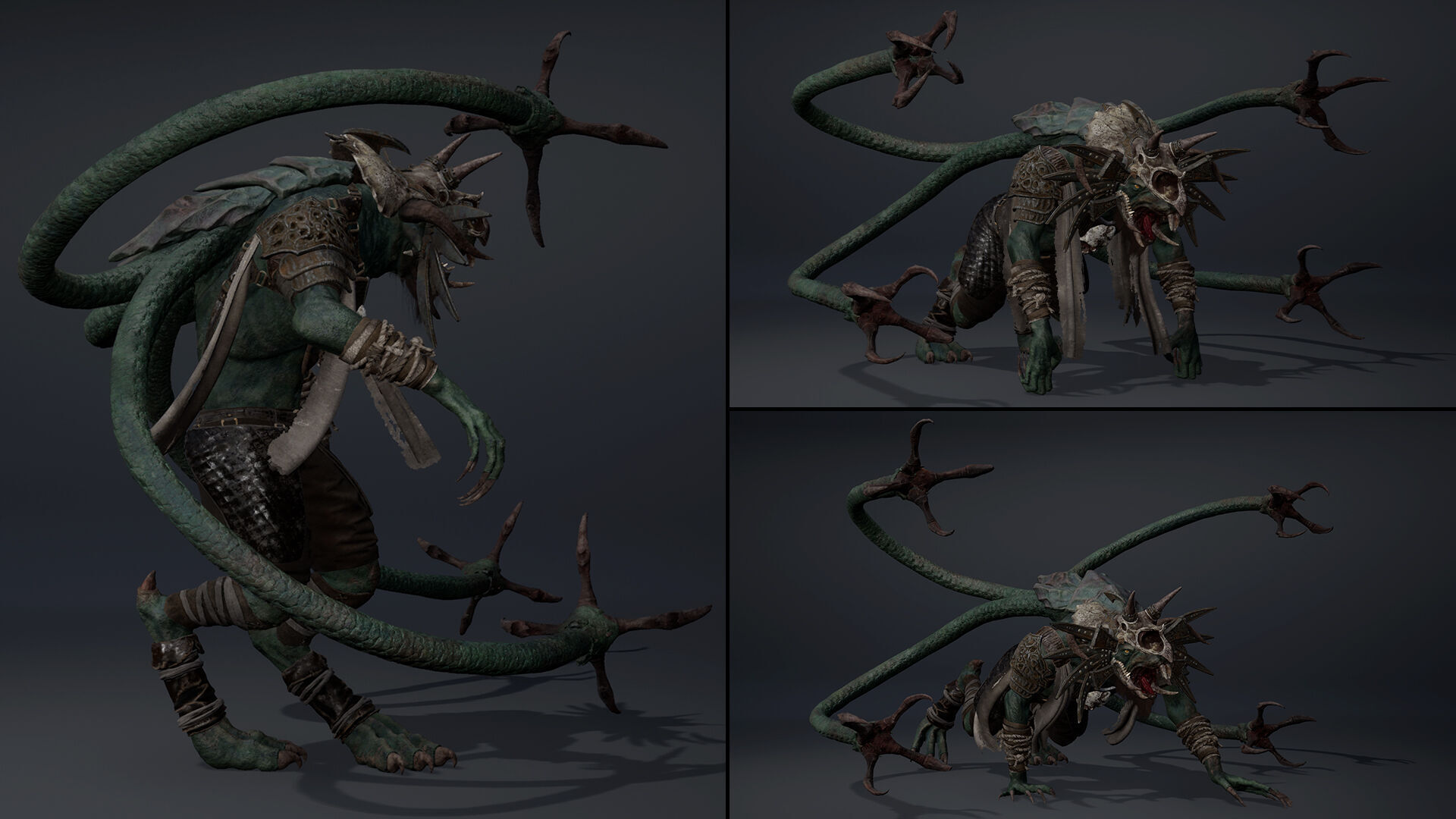 Dread Mage Tentacle Low-poly 3D model_5