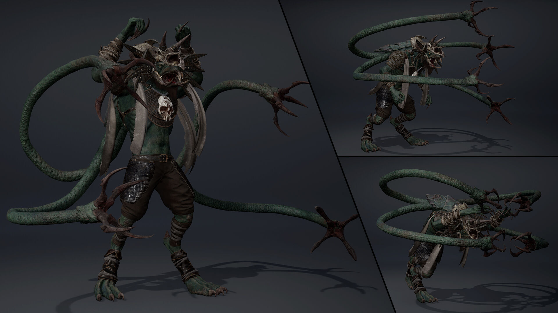 Dread Mage Tentacle Low-poly 3D model_6