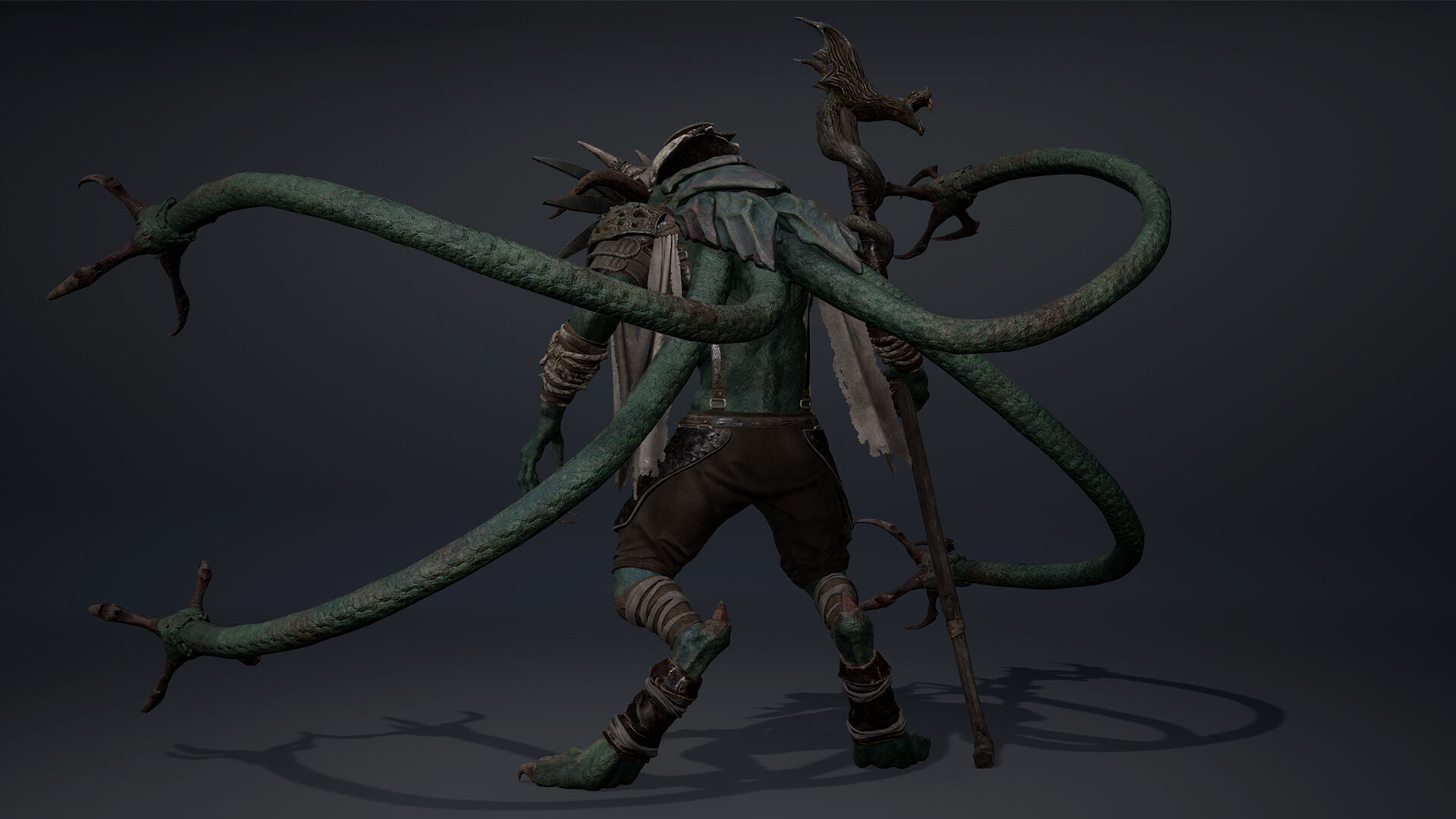 Dread Mage Tentacle Low-poly 3D model_14