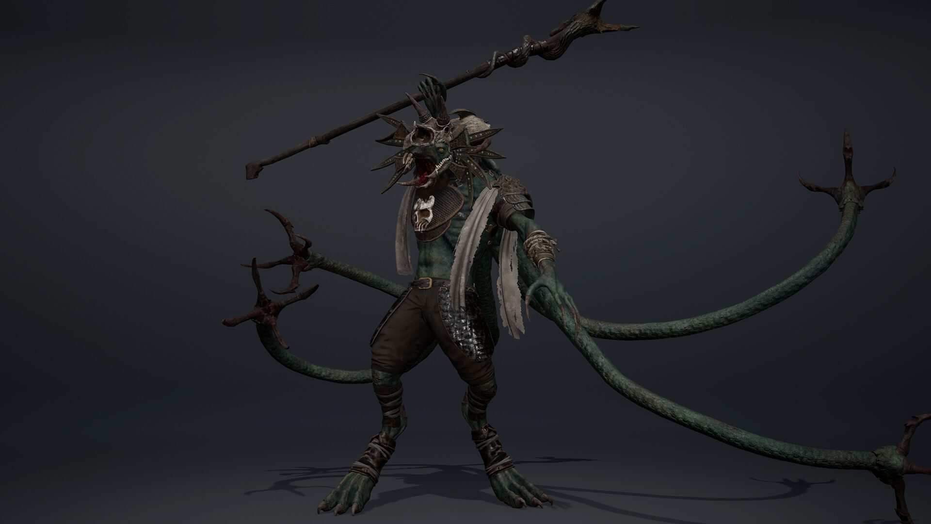 Dread Mage Tentacle Low-poly 3D model_12