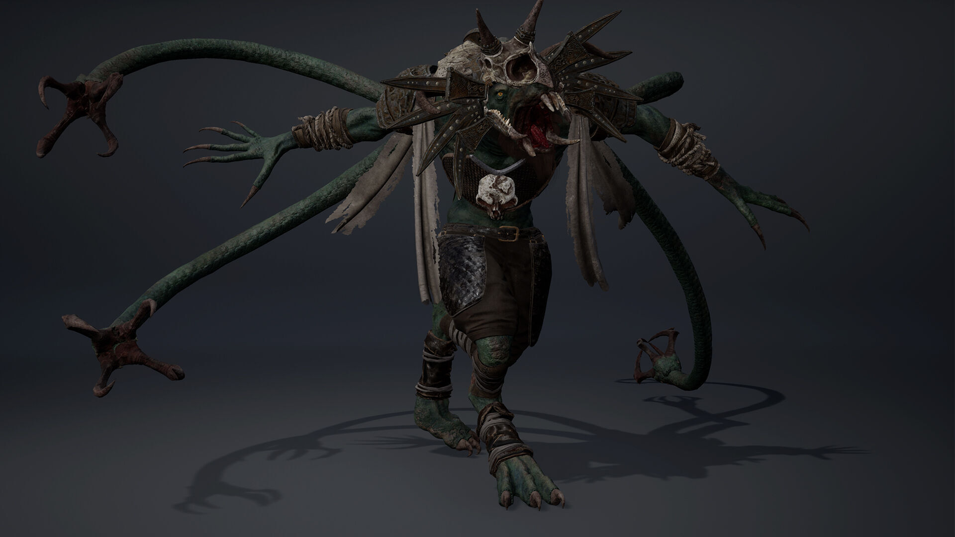 Dread Mage Tentacle Low-poly 3D model_10