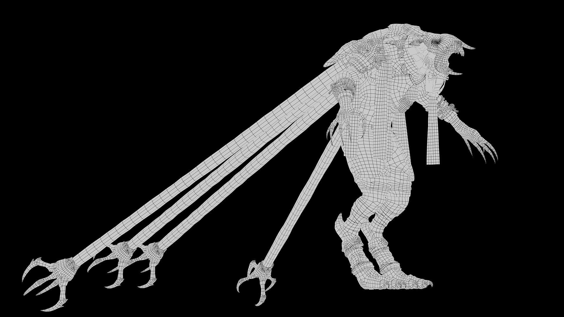 Dread Mage Tentacle Low-poly 3D model_23