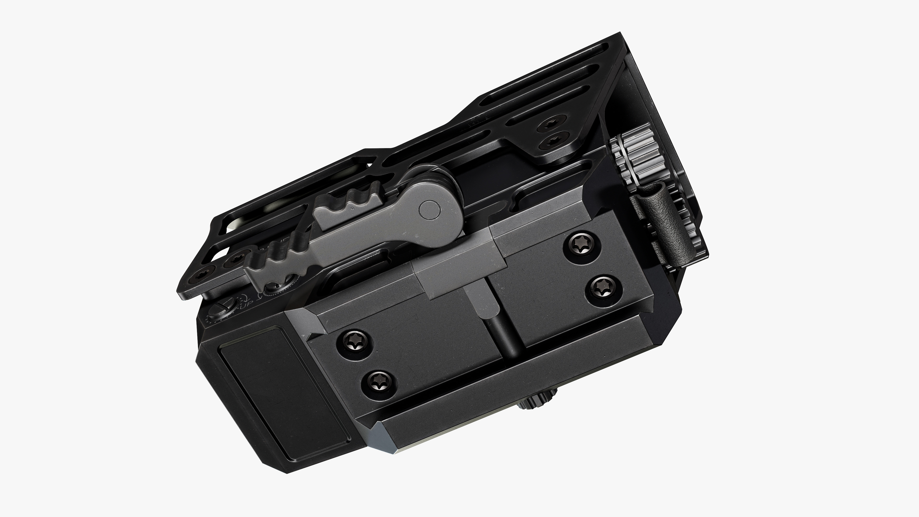 Solar Powered Red Dot Sight Low-poly 3D model_13