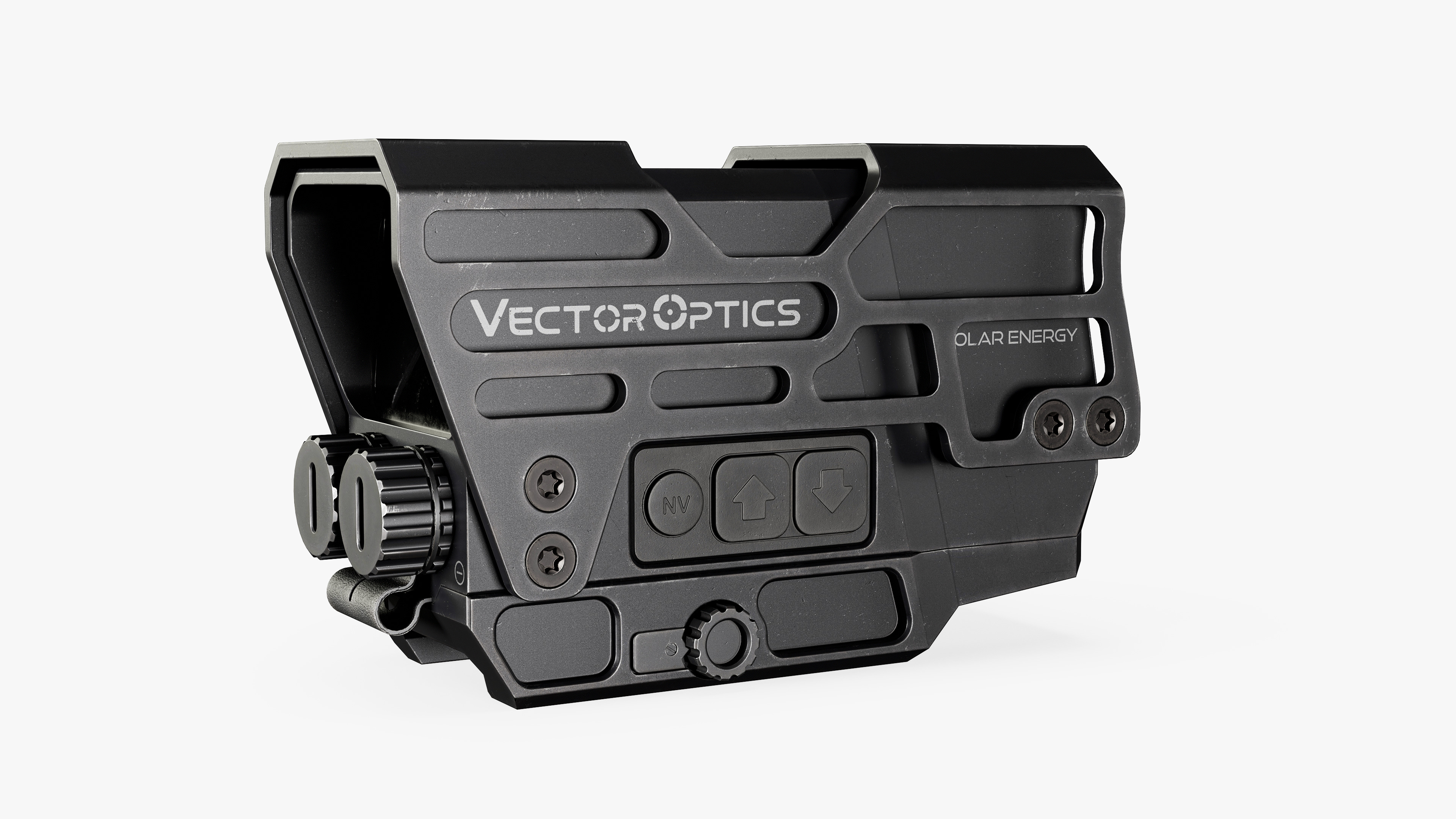 Solar Powered Red Dot Sight Low-poly 3D model_8