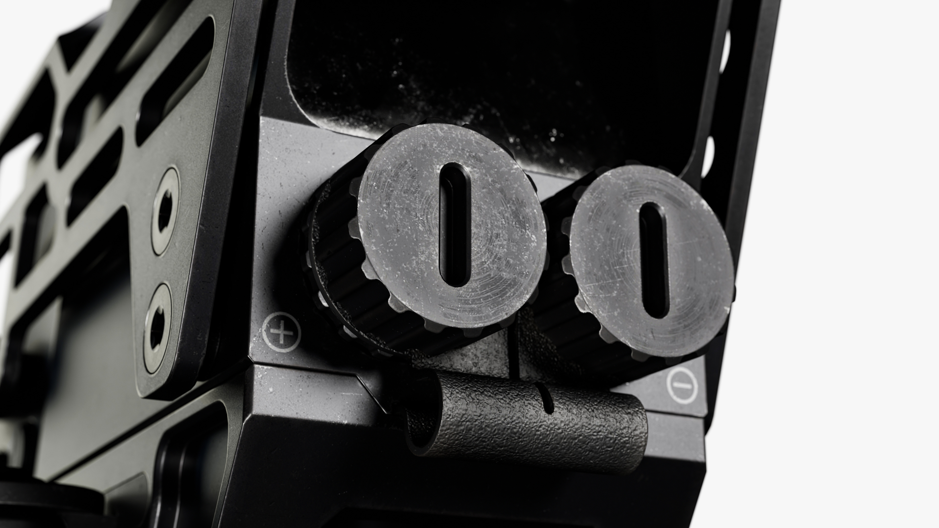 Solar Powered Red Dot Sight Low-poly 3D model_15