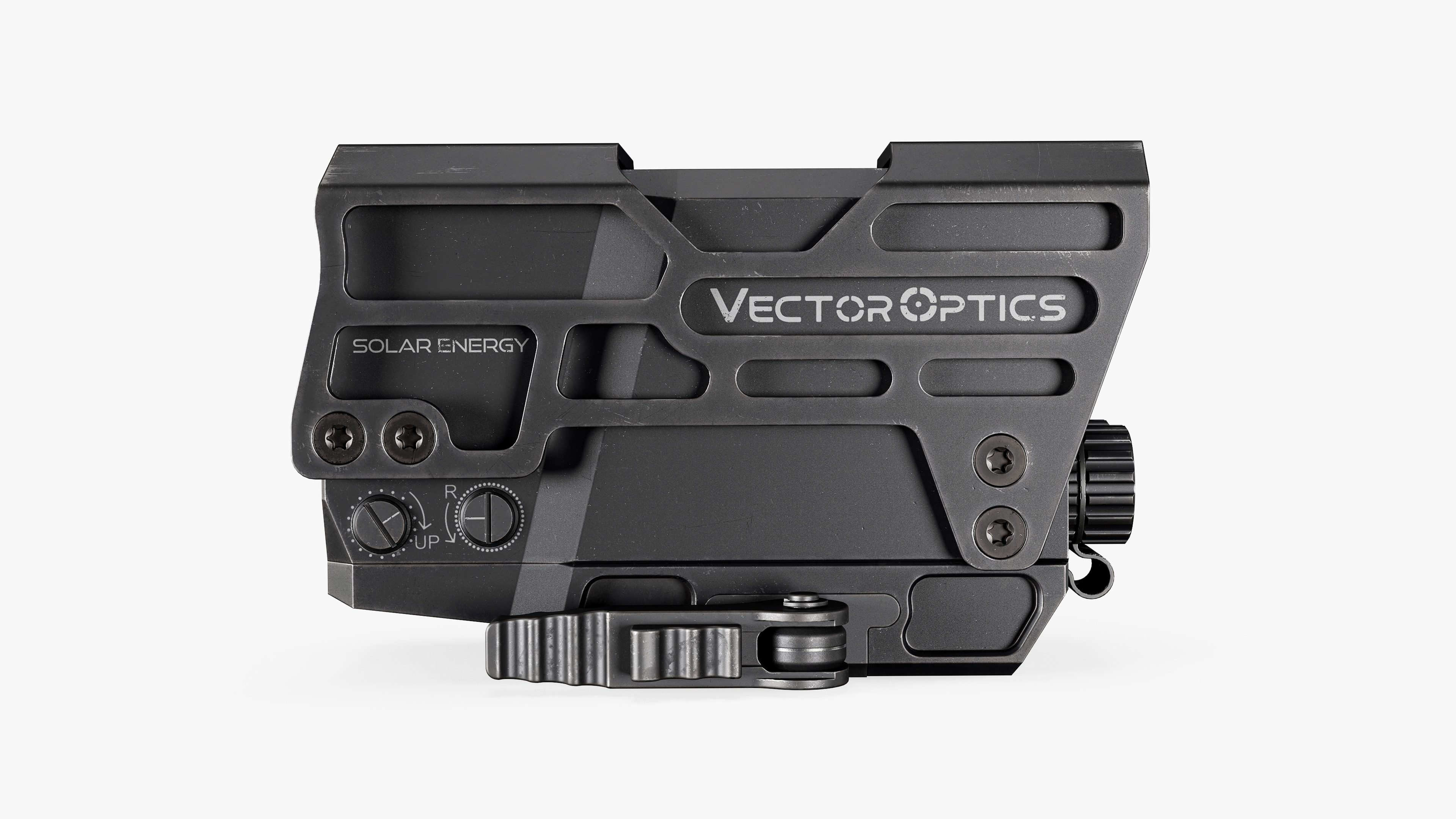 Solar Powered Red Dot Sight Low-poly 3D model_2