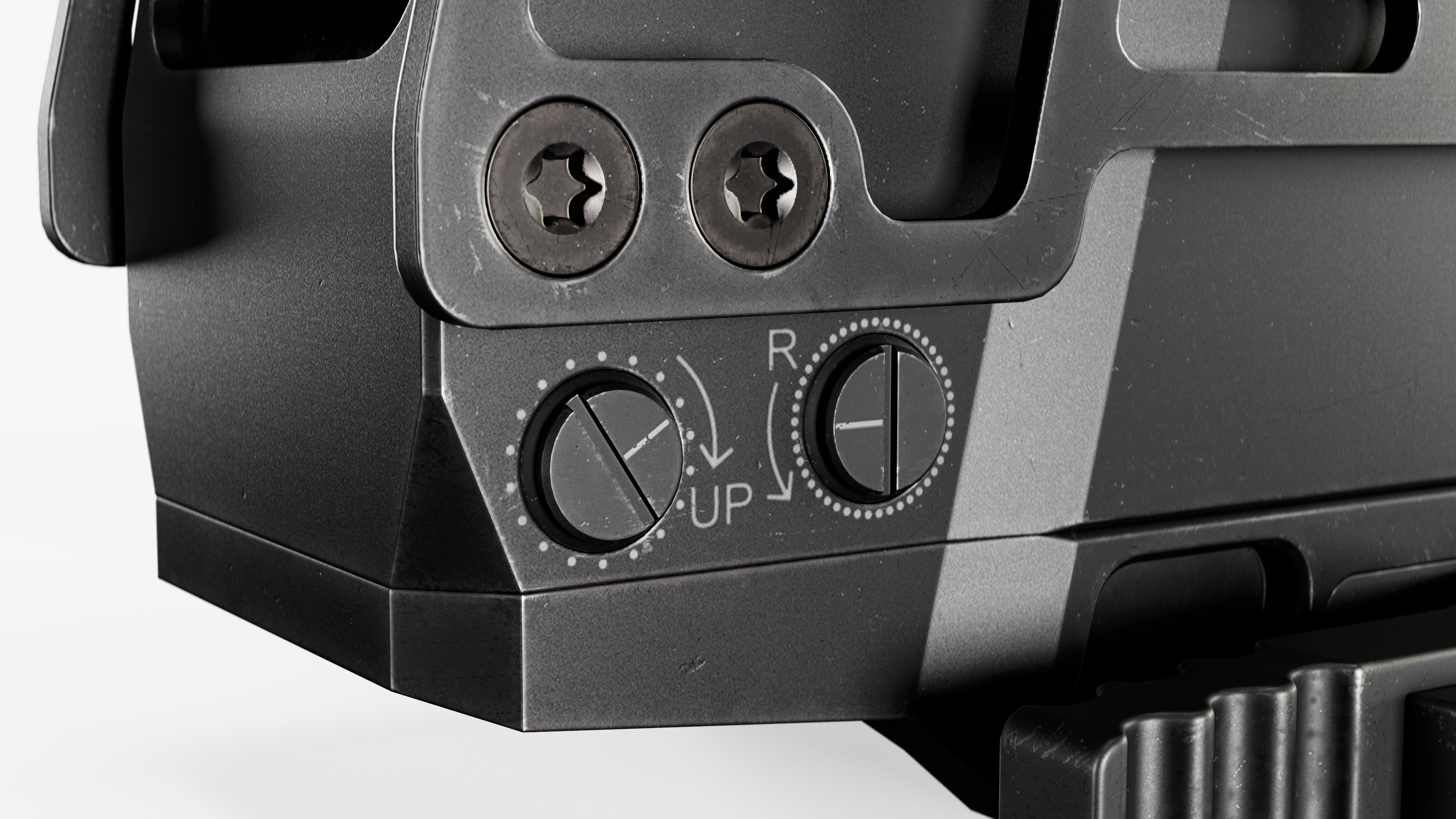 Solar Powered Red Dot Sight Low-poly 3D model_16