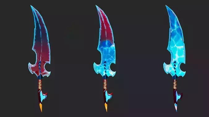 Low Poly Stylized Sword  